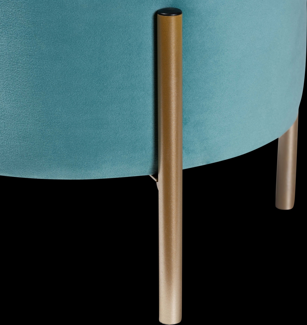 Causton Blue Ottoman - Thumbnail - Image 4