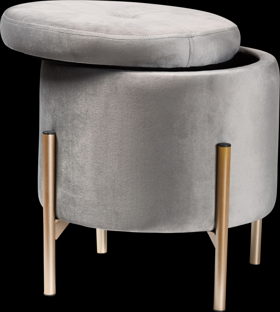 Causton Gray Ottoman - Thumbnail - Image 2