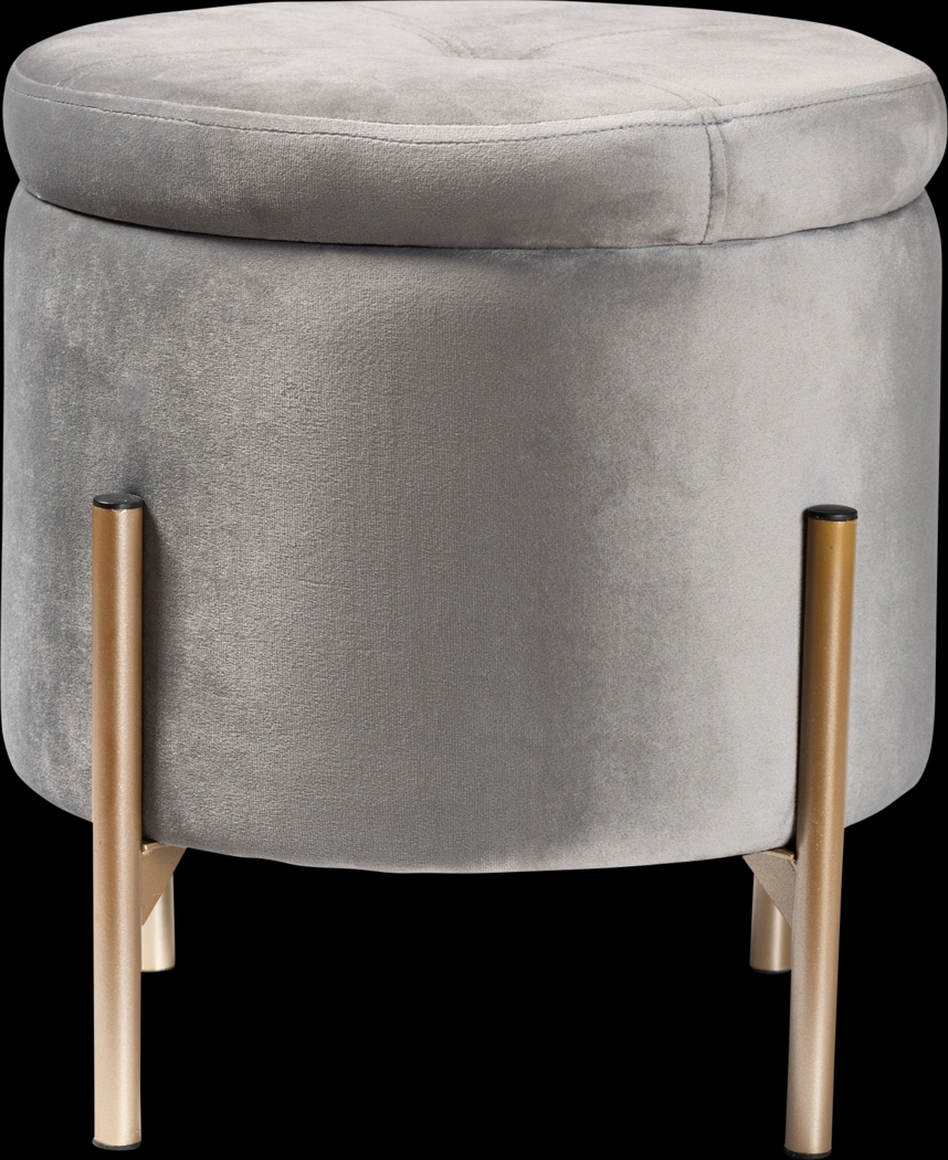 Causton Gray Ottoman - Thumbnail - Image 3