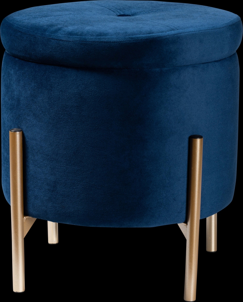 Causton Navy Ottoman - Thumbnail - Image 1