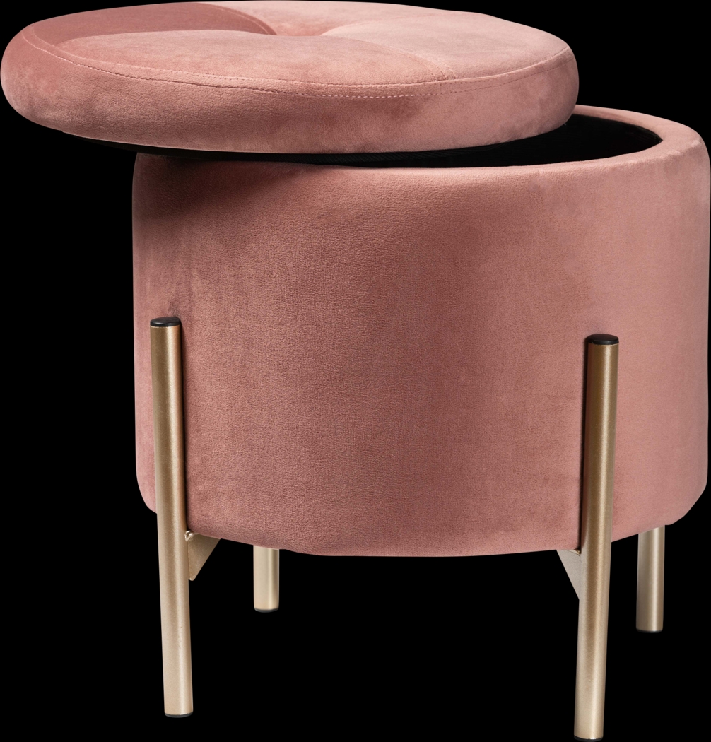 Causton Pink Ottoman - Thumbnail - Image 2