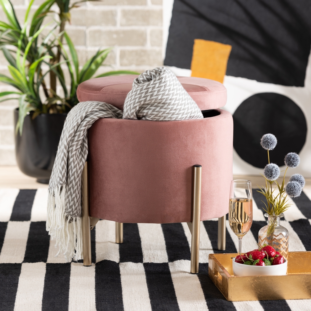 Causton Pink Ottoman - Thumbnail - Image 7