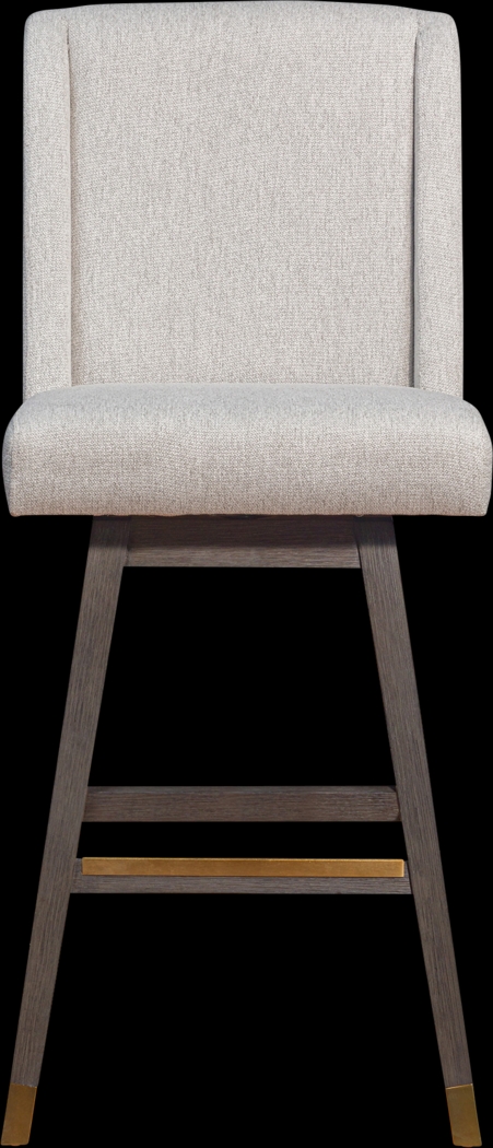 Cauthorn Beige Swivel Bar Stool - Thumbnail - Image 3