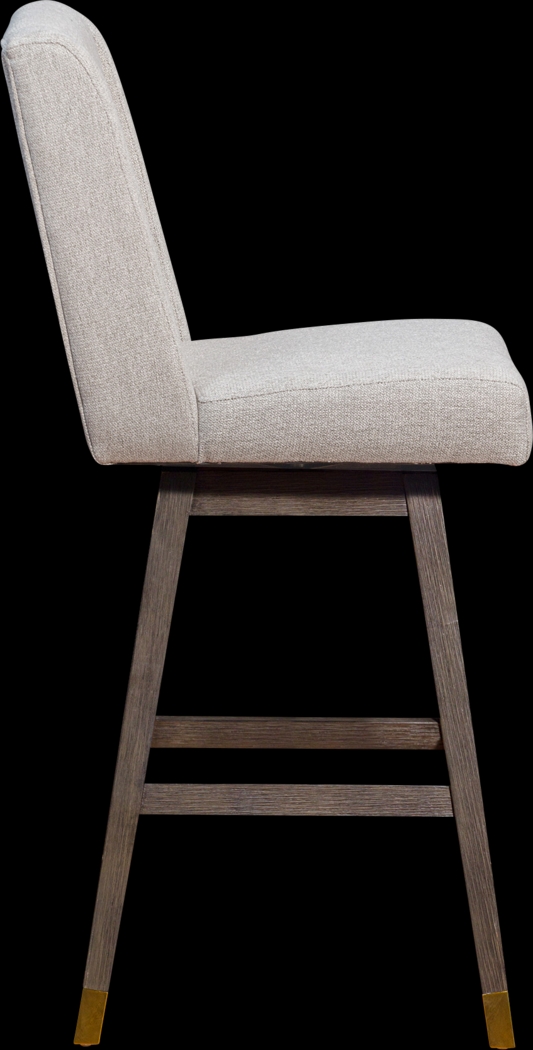 Cauthorn Beige Swivel Bar Stool - Thumbnail - Image 5