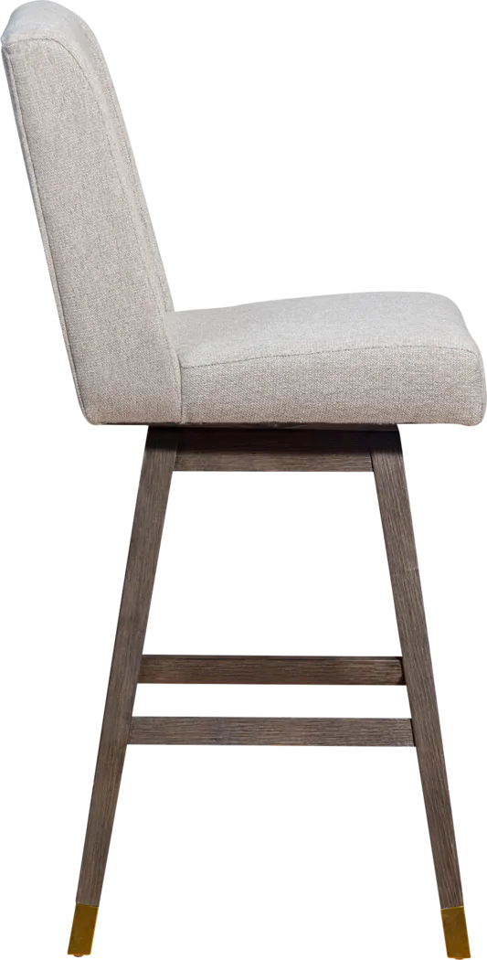 Cauthorn Beige Swivel Barstool - Thumbnail - Image 5