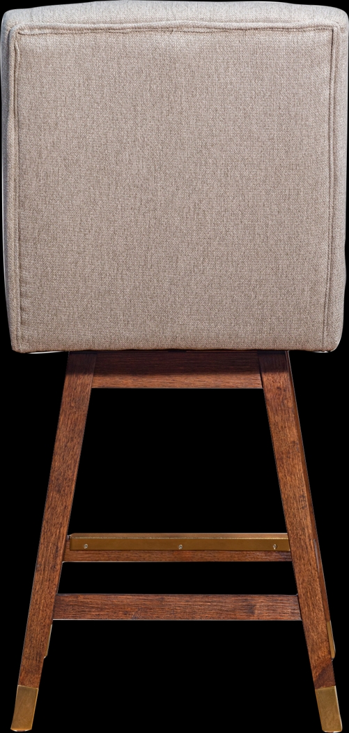 Cauthorn Beige Swivel Counter Stool - Thumbnail - Image 6