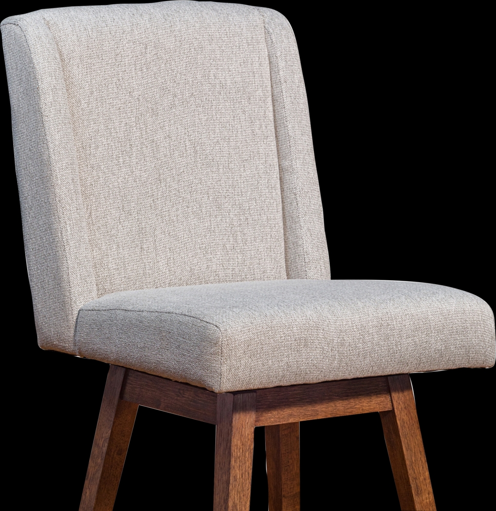 Cauthorn Beige Swivel Counter Stool - Thumbnail - Image 7