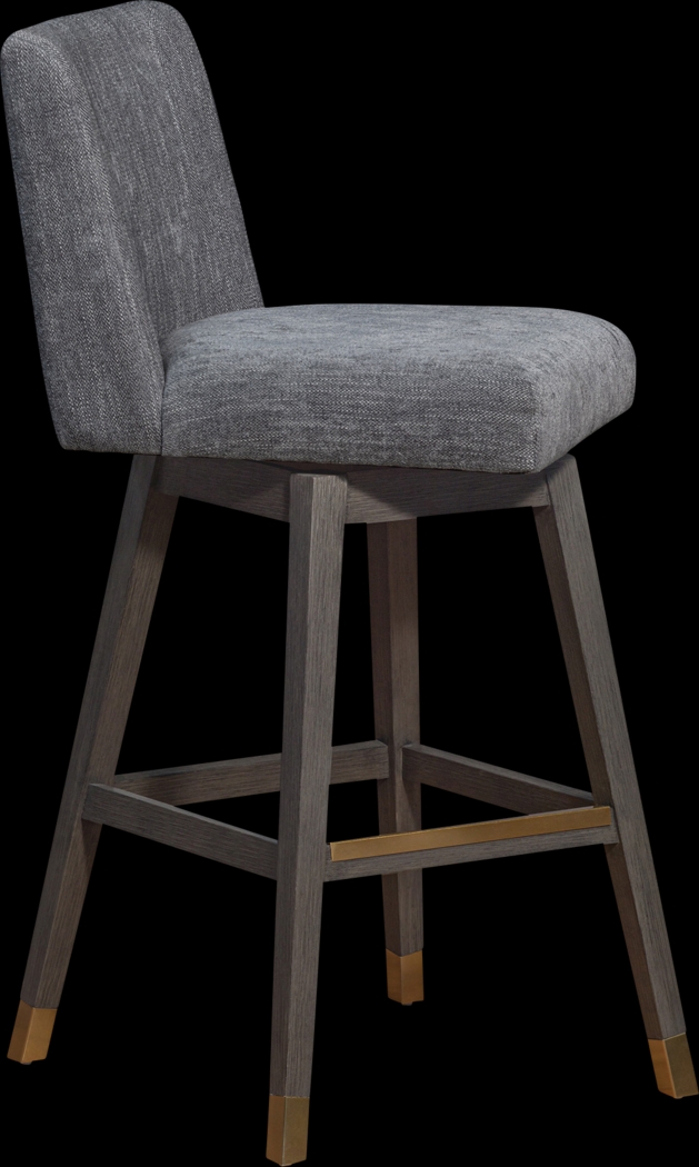 Cauthorn Gray Swivel Barstool - Thumbnail - Image 4