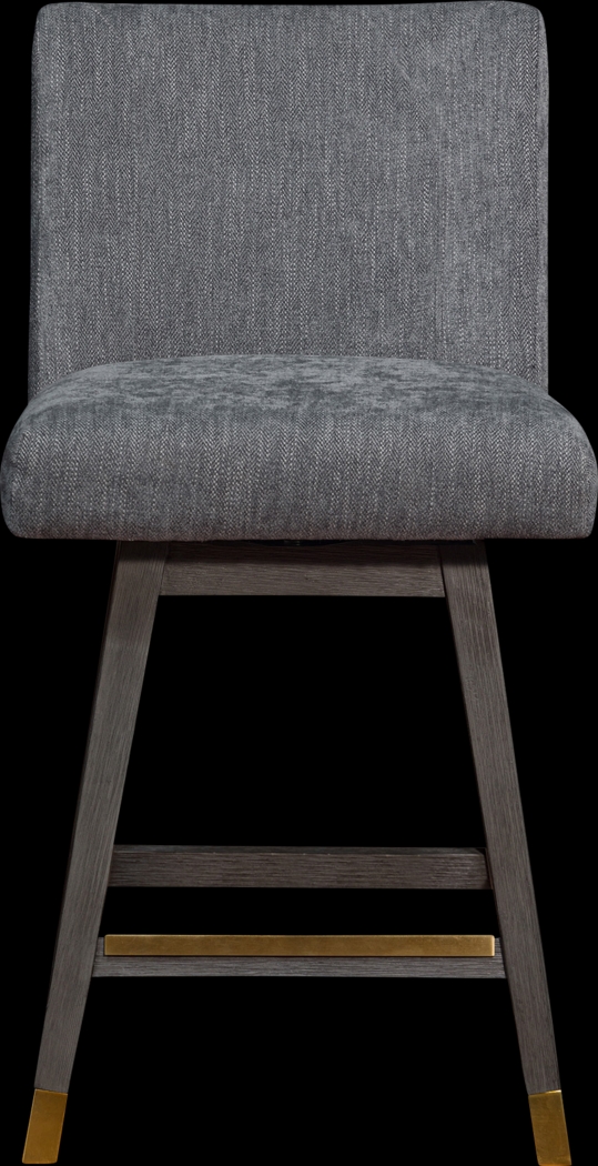 Cauthorn Gray Swivel Counter Stool - Thumbnail - Image 3