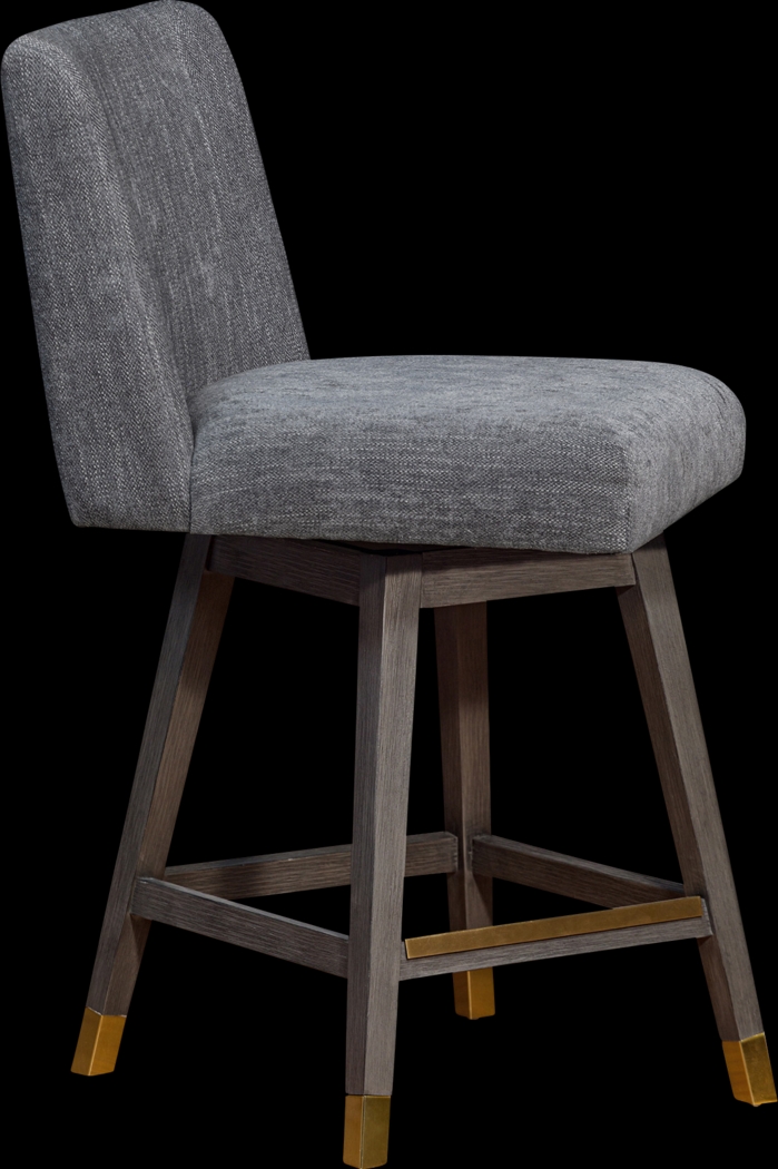 Cauthorn Gray Swivel Counter Stool - Thumbnail - Image 4