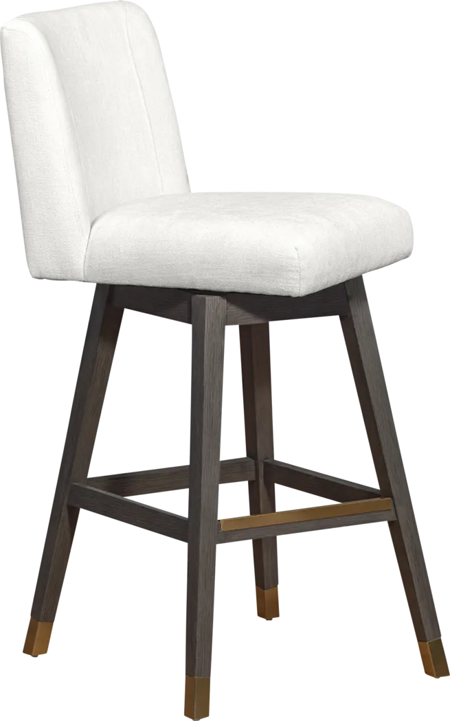 Cauthorn Ivory Swivel Barstool - Thumbnail - Image 4