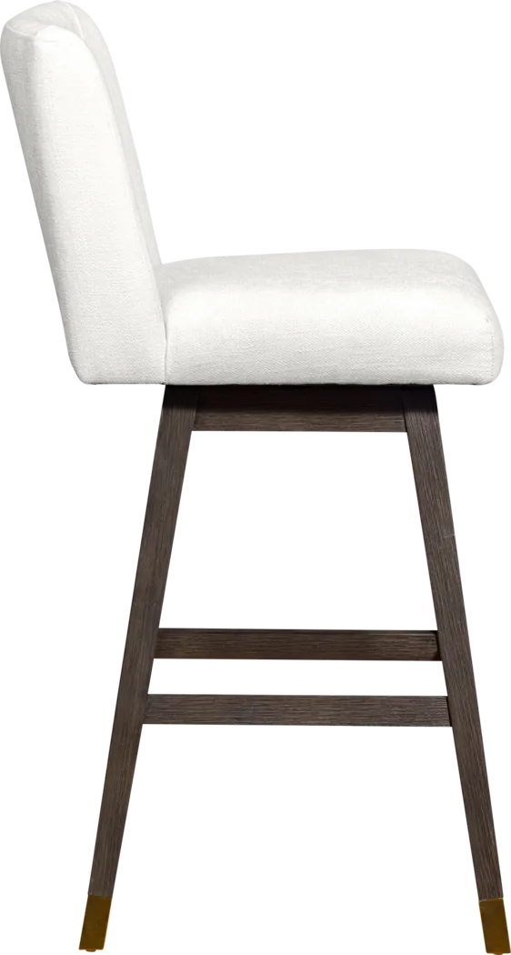 Cauthorn Ivory Swivel Barstool - Thumbnail - Image 5