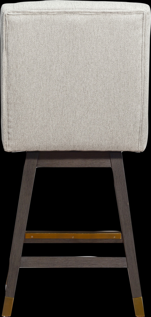Cauthroun Beige Swivel Counter Stool - Thumbnail - Image 6