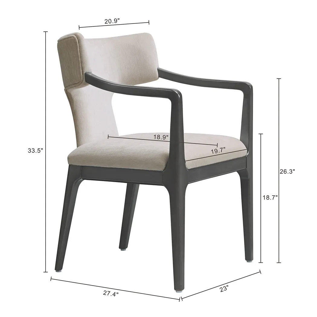 Cautri Gray Arm Chair - Thumbnail - Image 7