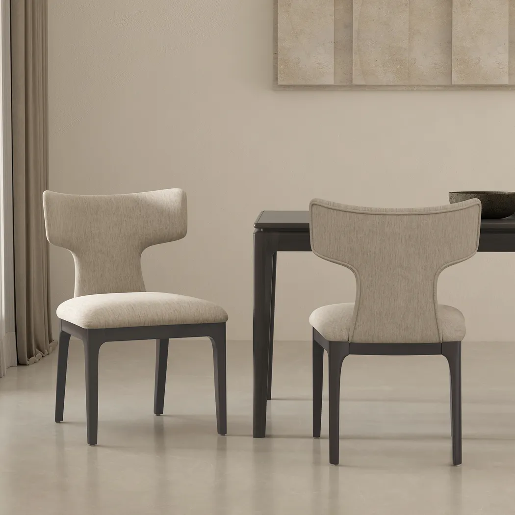 Cautri Gray Side Chair, Set of 2 - Thumbnail - Image 3