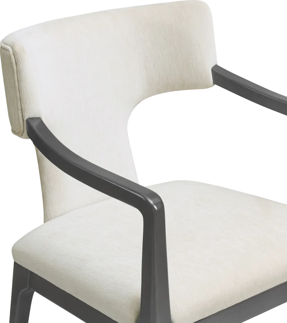 Cautri White Arm Chair - Thumbnail - Image 4