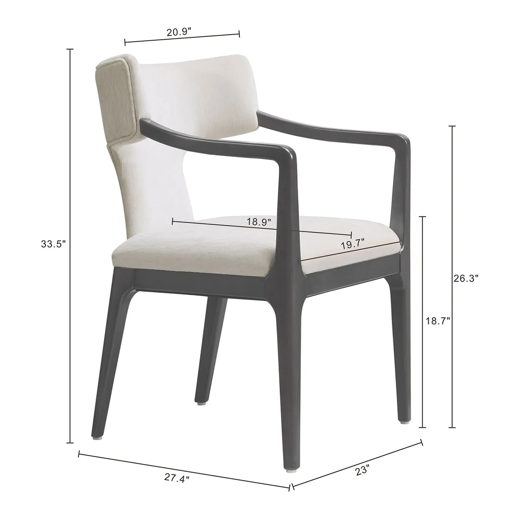 Cautri White Arm Chair - Thumbnail - Image 8
