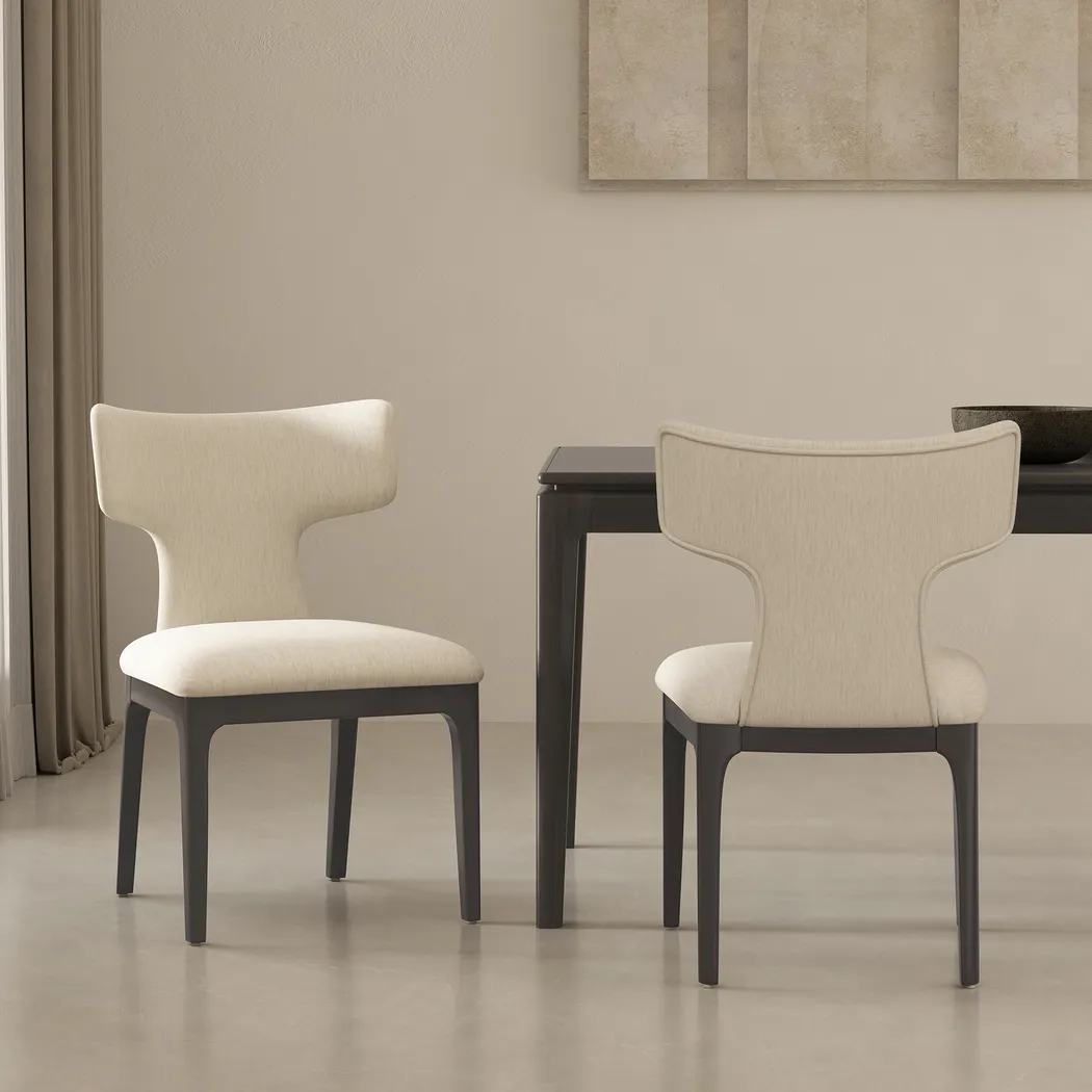 Cautri White Side Chair, Set of 2 - Thumbnail - Image 2