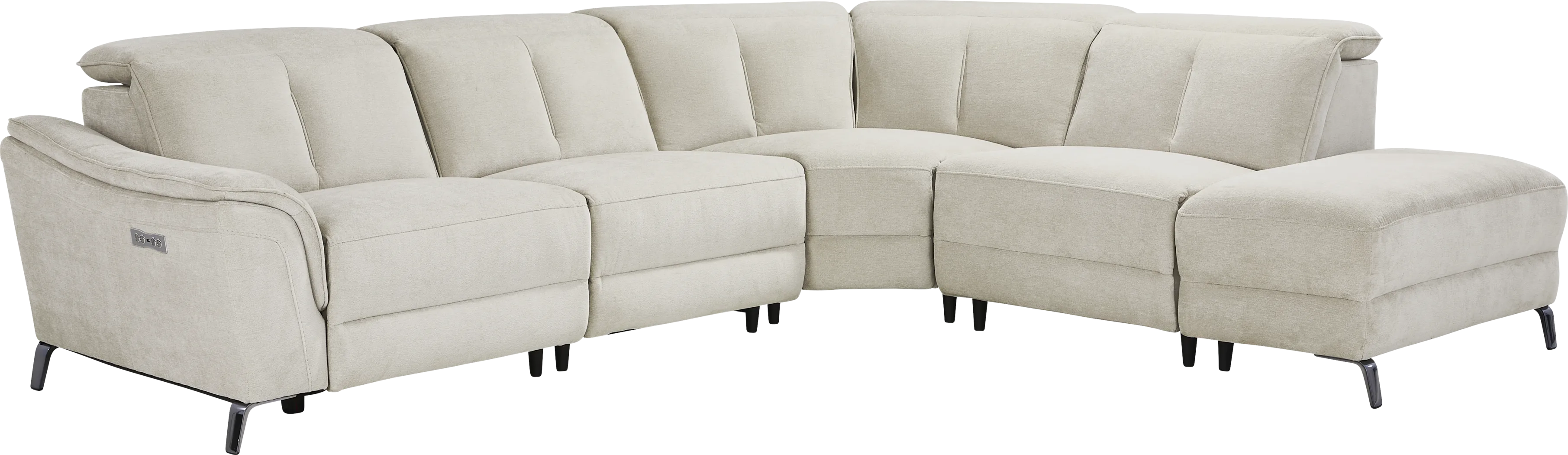 Cavani Gray 5 Pc Dual Power Reclining Sectional - Thumbnail - Image 3