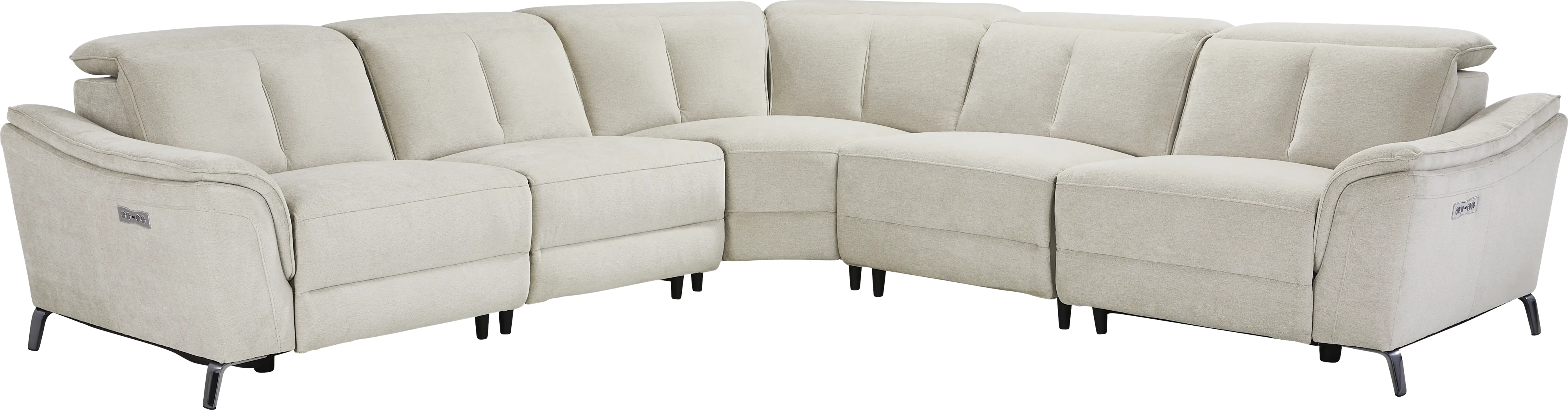 Cavani Gray 5 Pc Dual Power Reclining Sectional - Thumbnail - Image 3