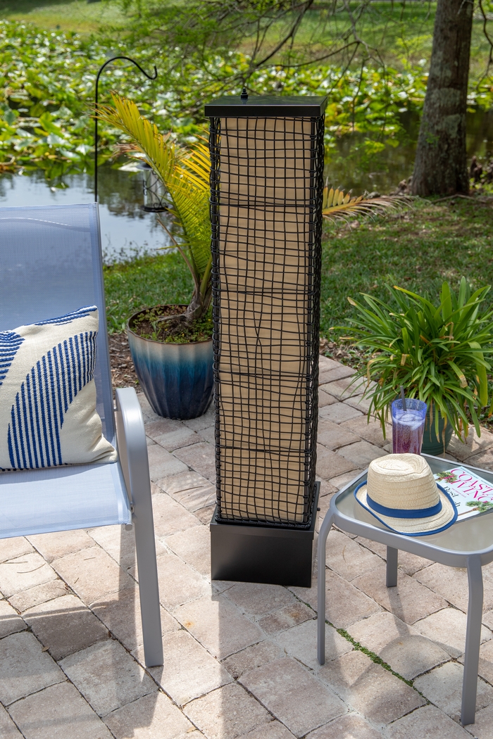 Cavea Brown Outdoor Floor Lamp - Thumbnail - Image 2
