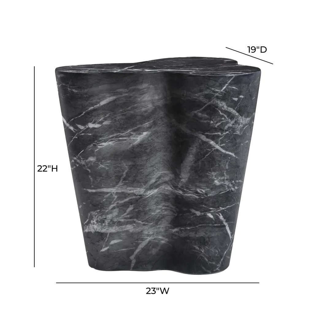 Cavernwell Outdoor Black Side Table - Thumbnail - Image 8