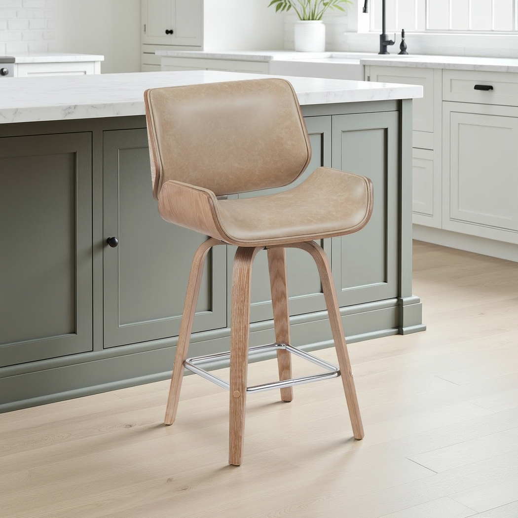 Cavologies Light Brown Counter Height Stool - Thumbnail - Image 2