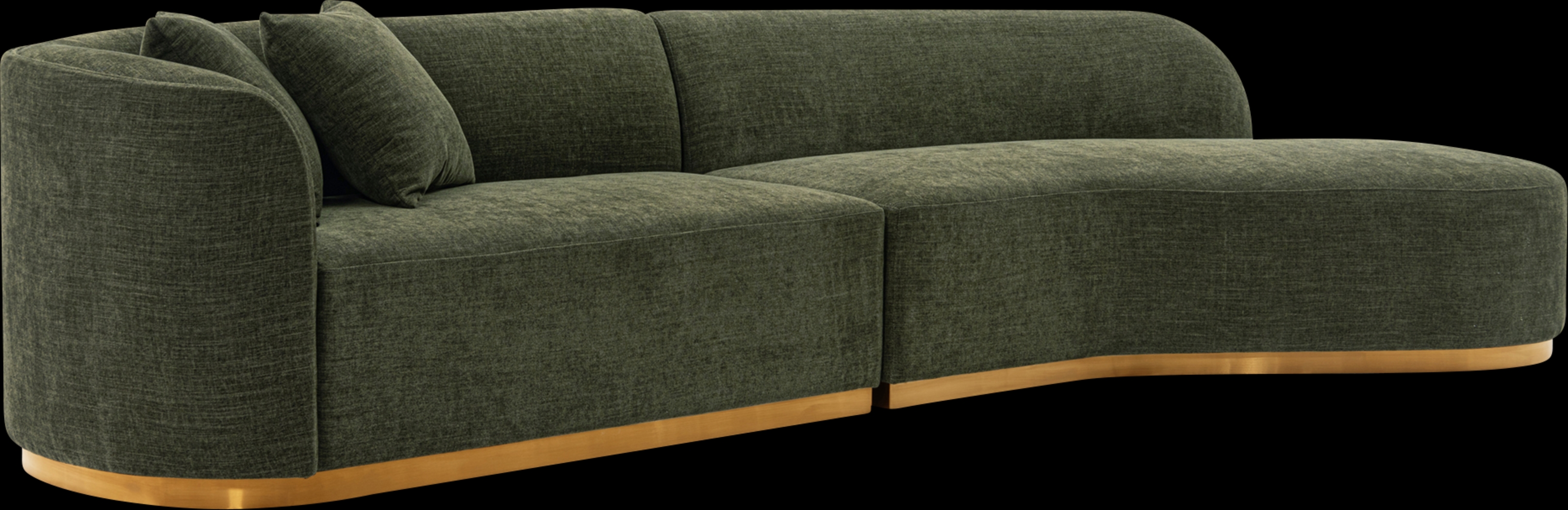 Cawdor Green 2 Pc Sectional - Thumbnail - Image 3