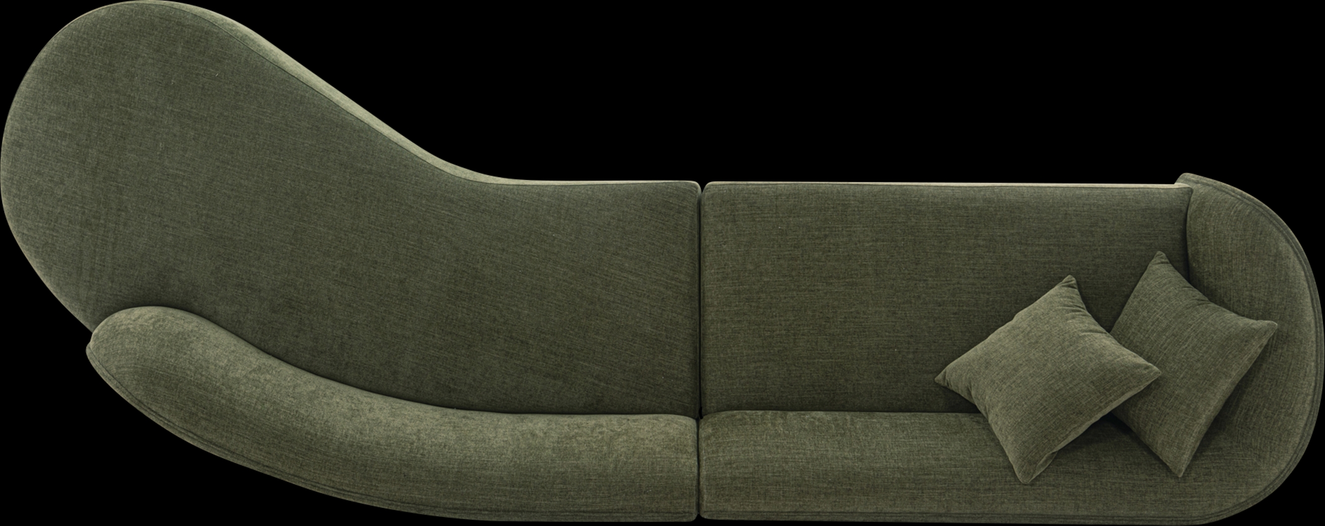 Cawdor Green 2 Pc Sectional - Thumbnail - Image 5