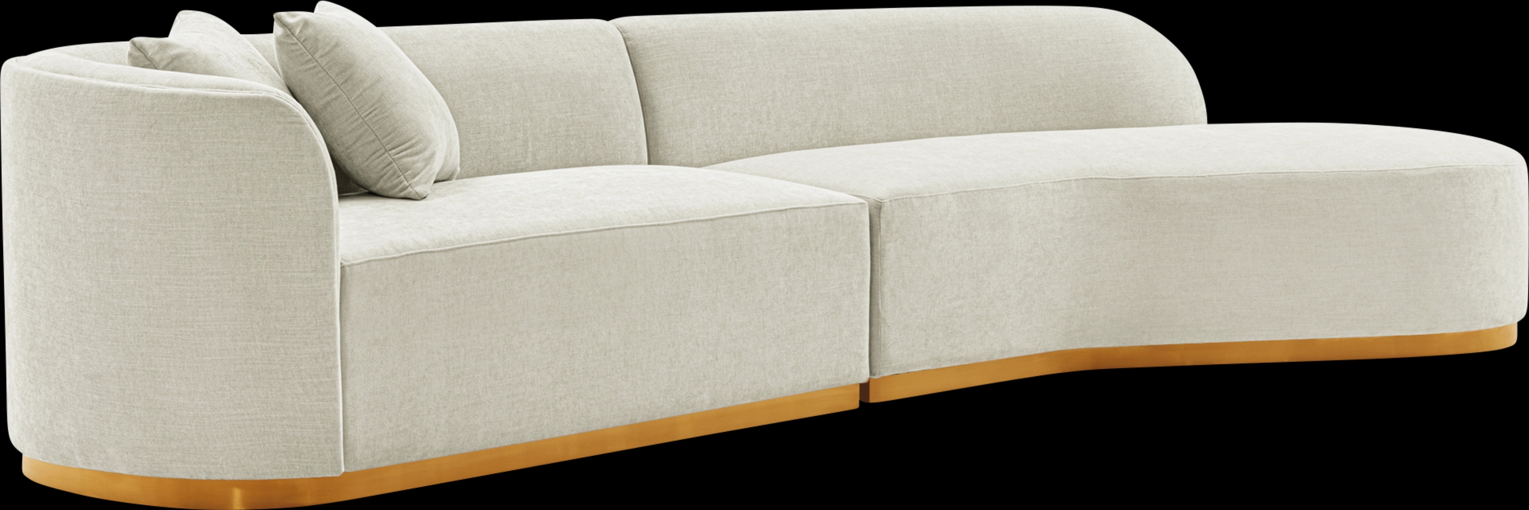 Cawdor Ivory 2 Pc Sectional - Thumbnail - Image 3