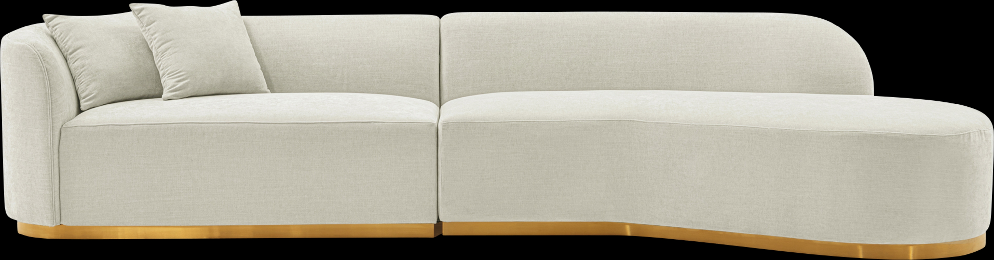 Cawdor Ivory 2 Pc Sectional - Thumbnail - Image 1