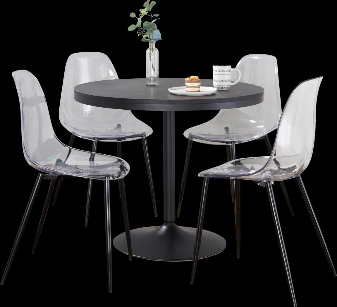 Cayke Clear 5 Pc Dining Set - Thumbnail - Image 3