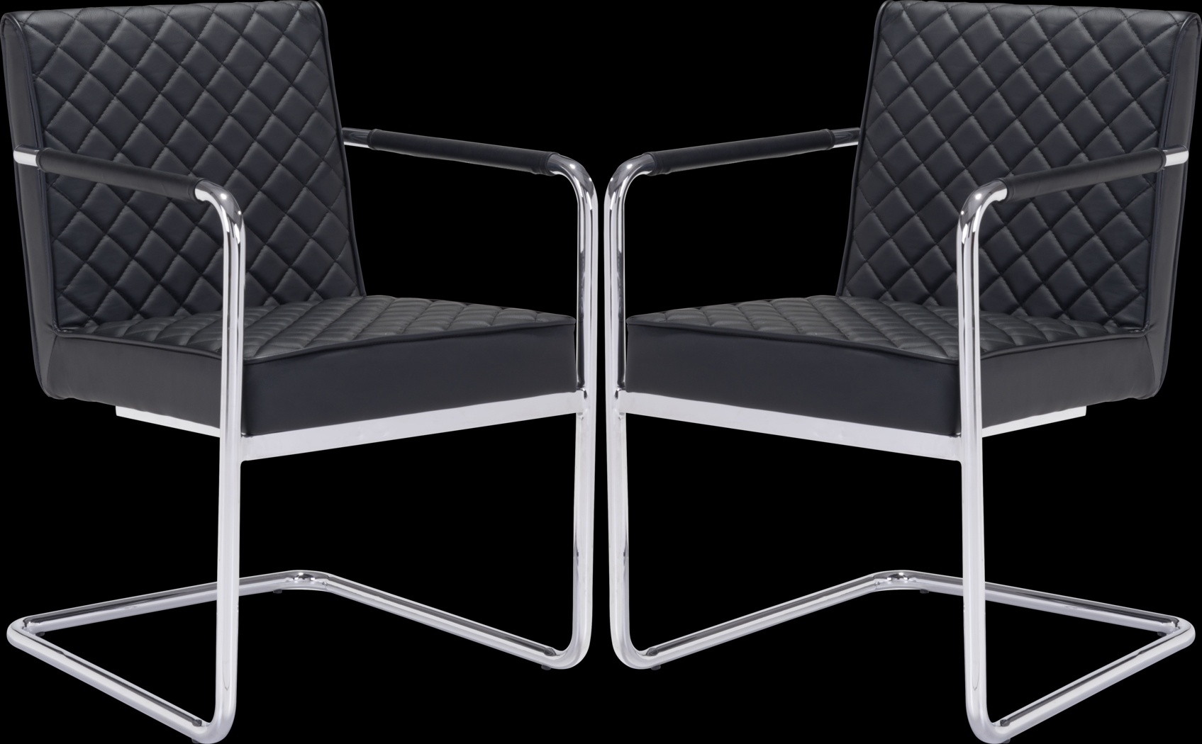 Cayler Black Arm Chairs (Set of 2) - Thumbnail - Image 1