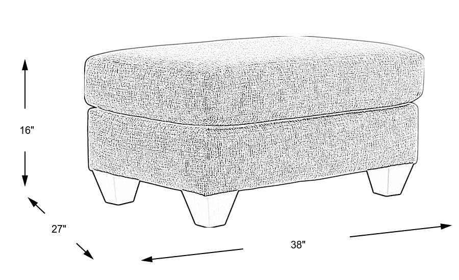 Dimension Image. Please refer to the Dimension Tab on this page for dimension details.