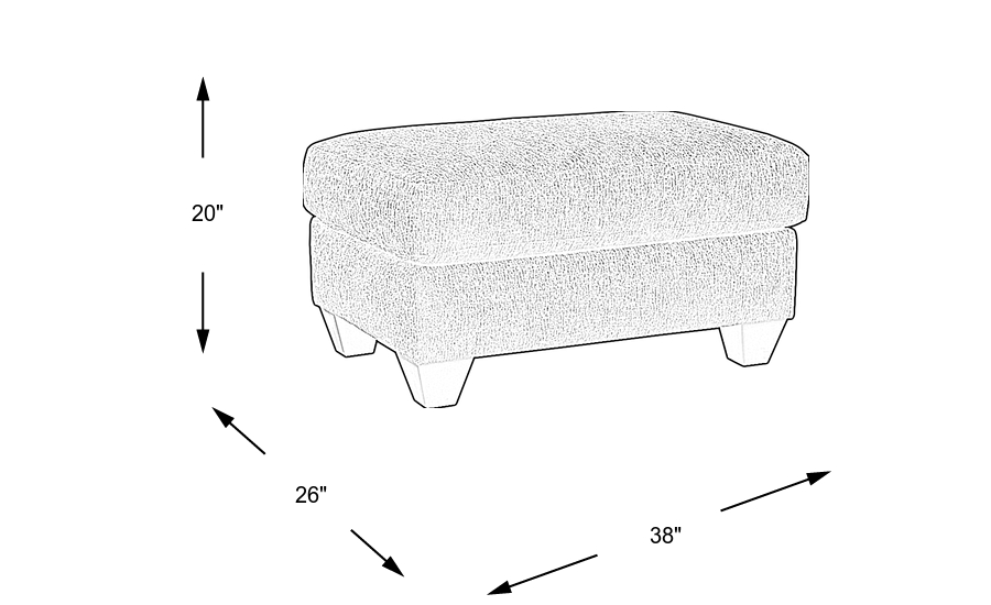 Dimension Image. Please refer to the Dimension Tab on this page for dimension details.