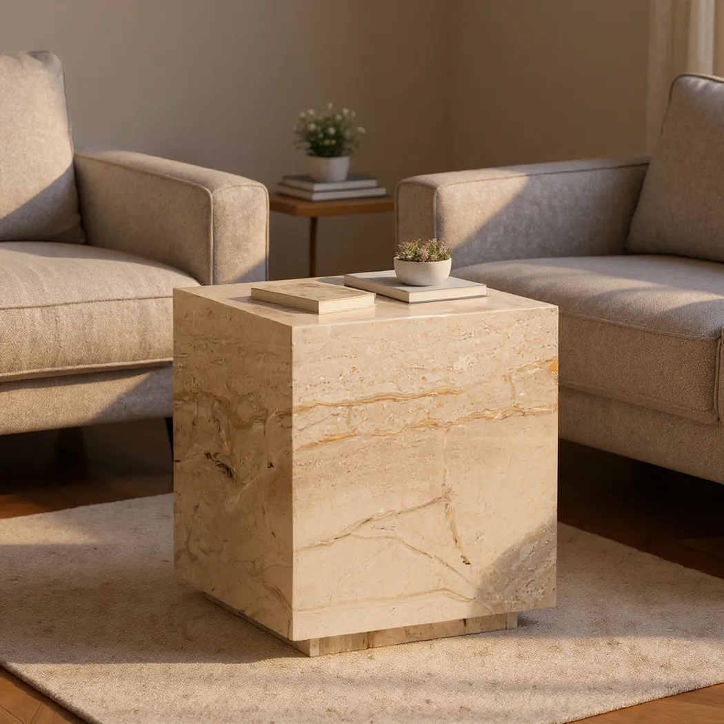 Cayne Beige End Table - Image 2