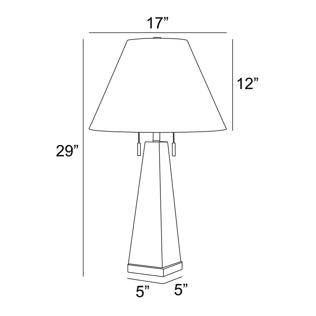 Cayuga Club White Lamp - Thumbnail - Image 4