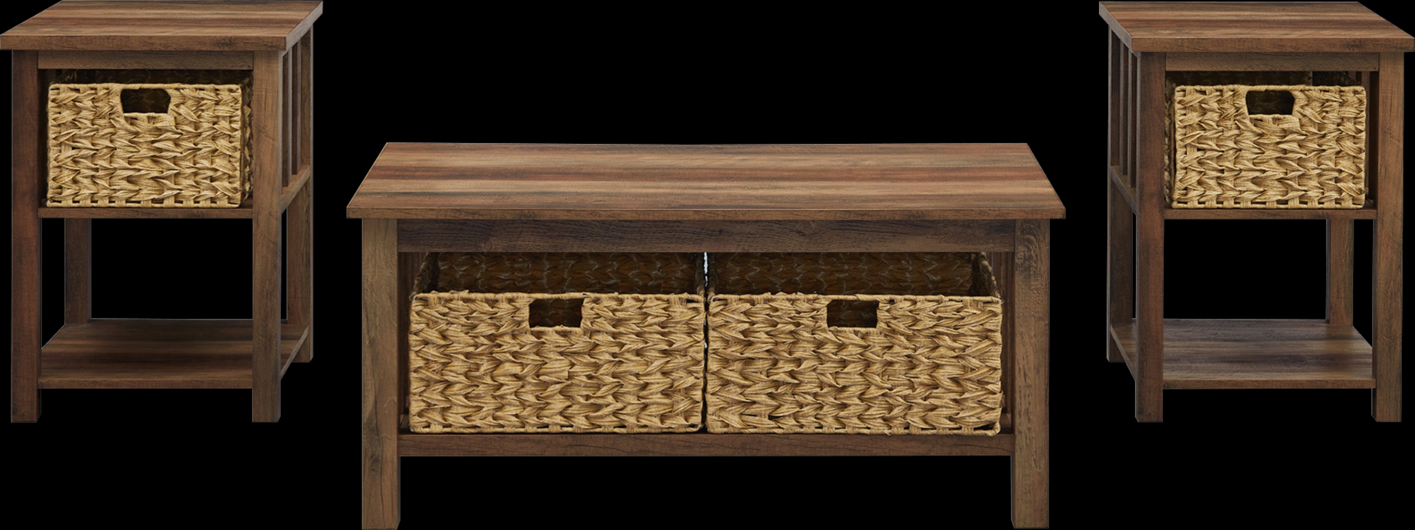 Cayuse Barnwood Cocktail Table Set - Thumbnail - Image 4