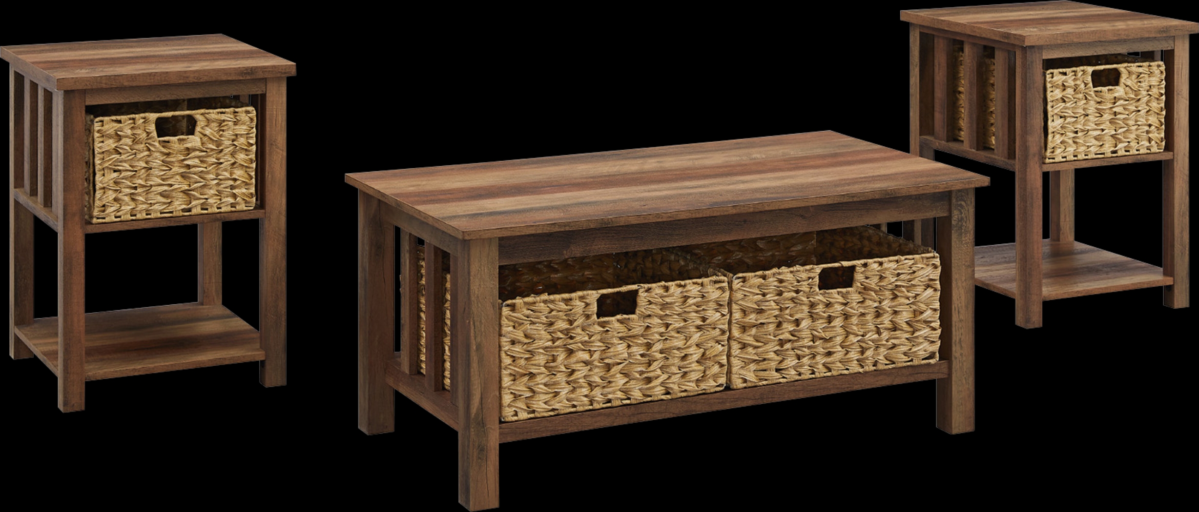 Cayuse Barnwood Cocktail Table Set - Thumbnail - Image 1