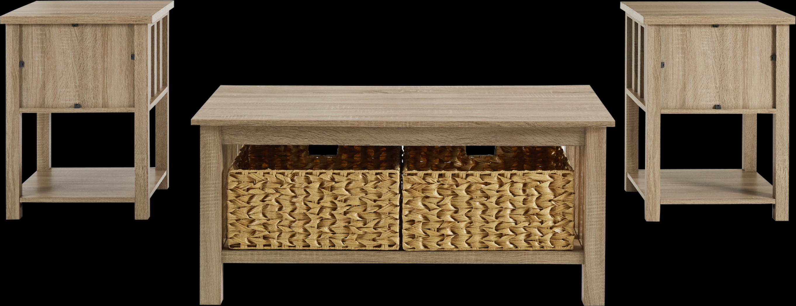 Cayuse Beige Cocktail Table Set - Thumbnail - Image 3