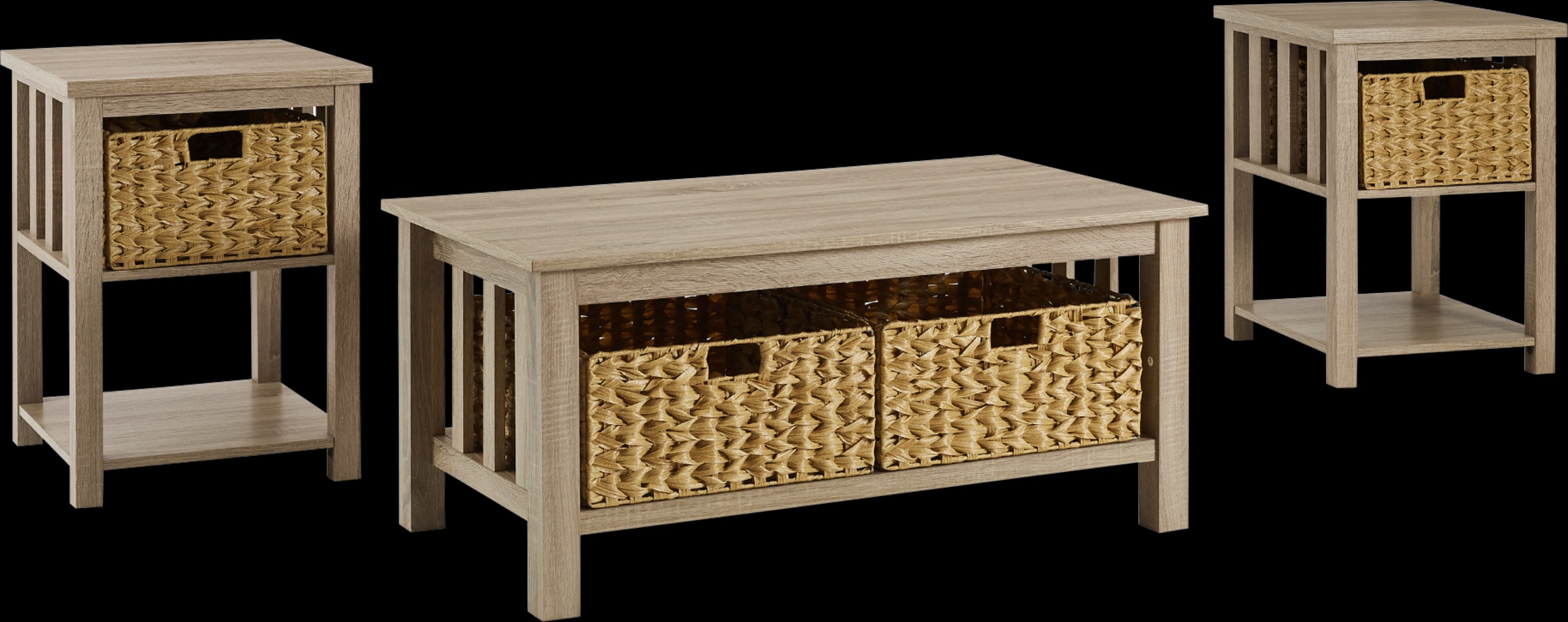 Cayuse Beige Cocktail Table Set - Thumbnail - Image 1