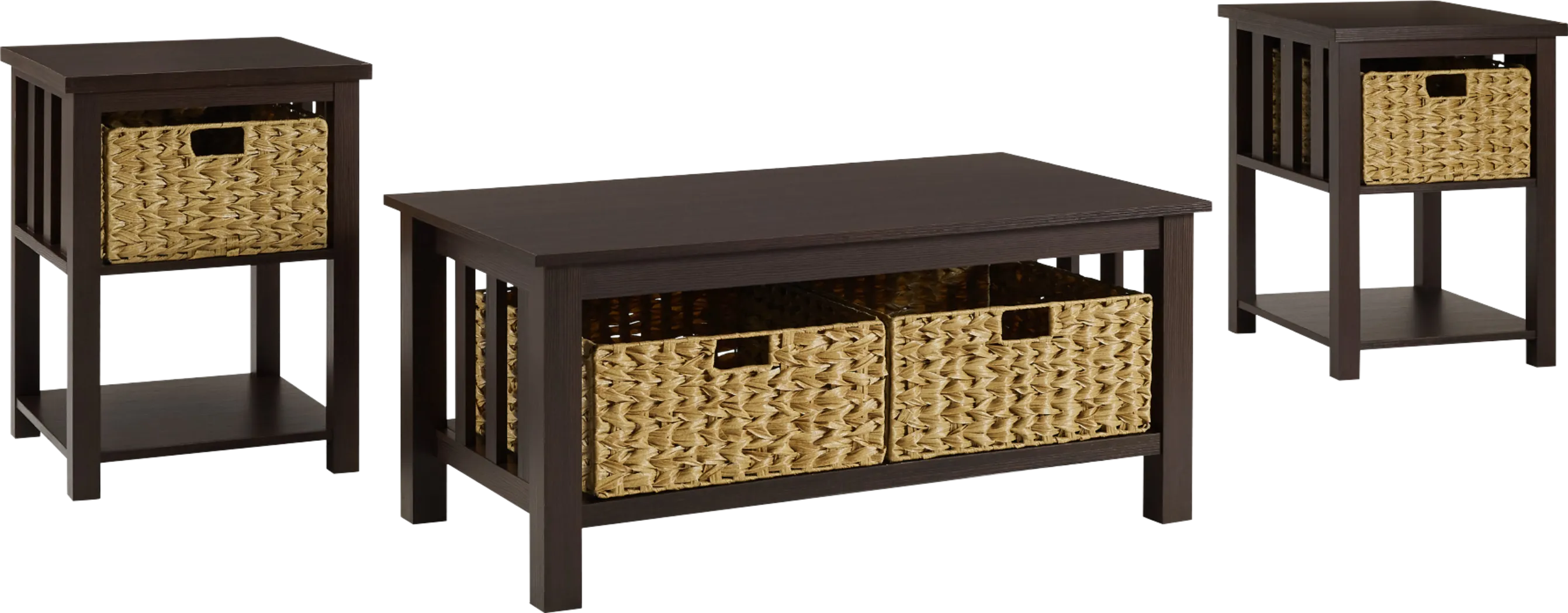 Cayuse Espresso Cocktail Table Set - Thumbnail - Image 1