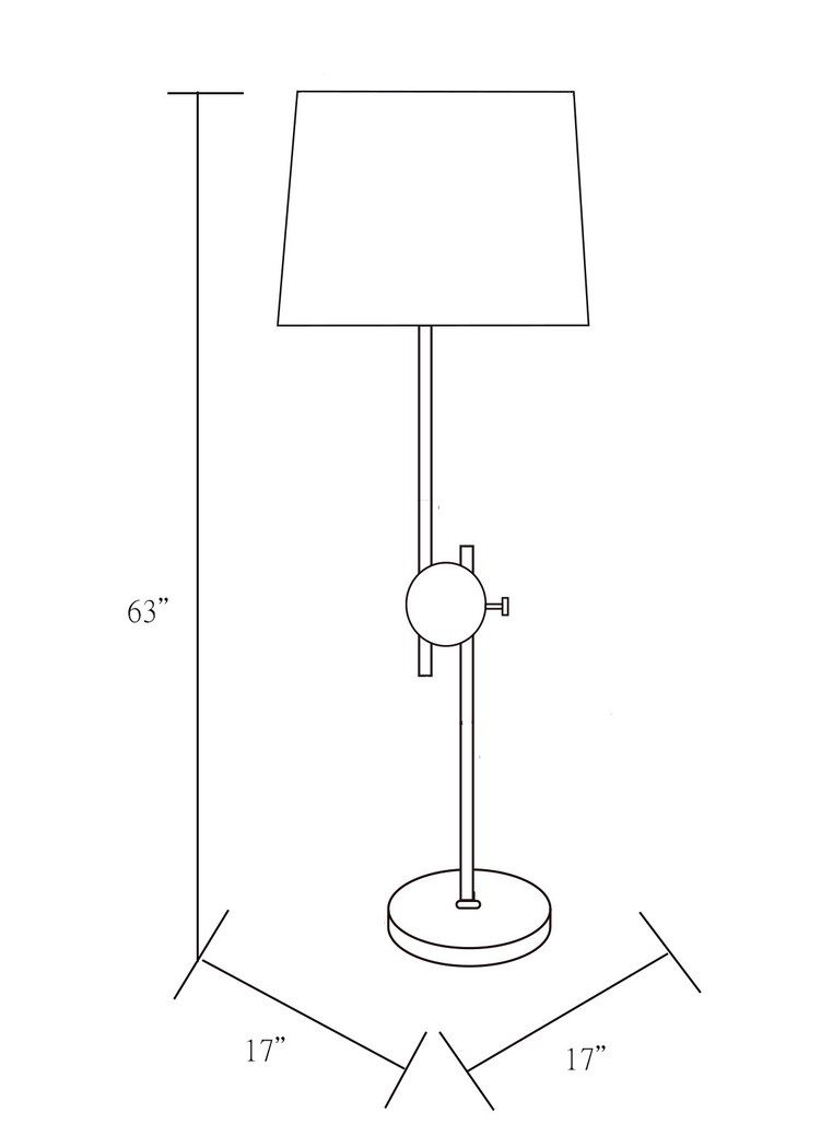 Caywood Place Brass Floor Lamp - Thumbnail - Image 8