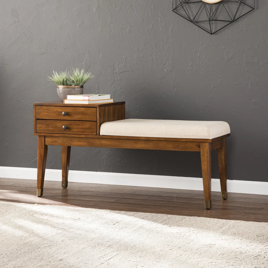 Cazamo Brown Storage Bench - Thumbnail - Image 2