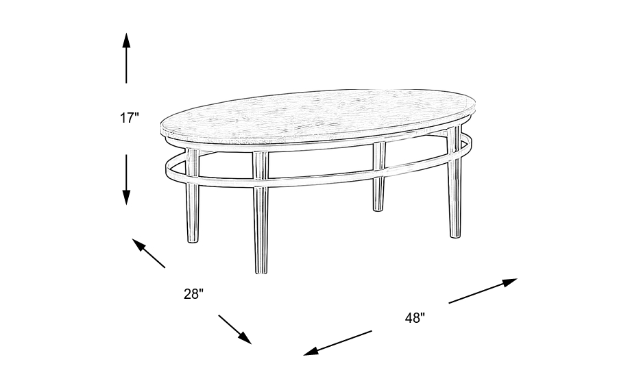 Dimension Image. Please refer to the Dimension Tab on this page for dimension details.