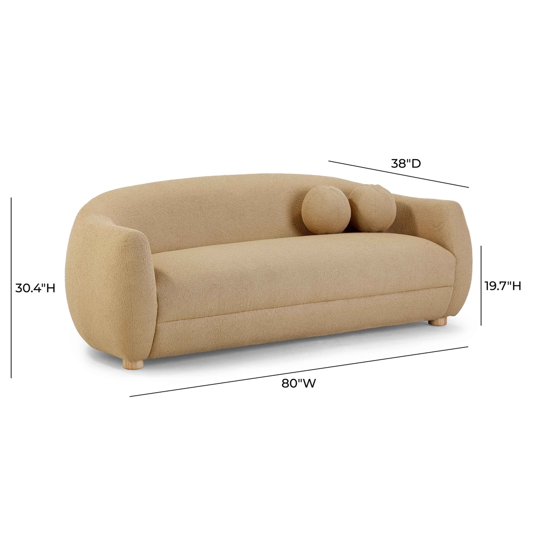 Cazneau Honey Sofa - Thumbnail - Image 7