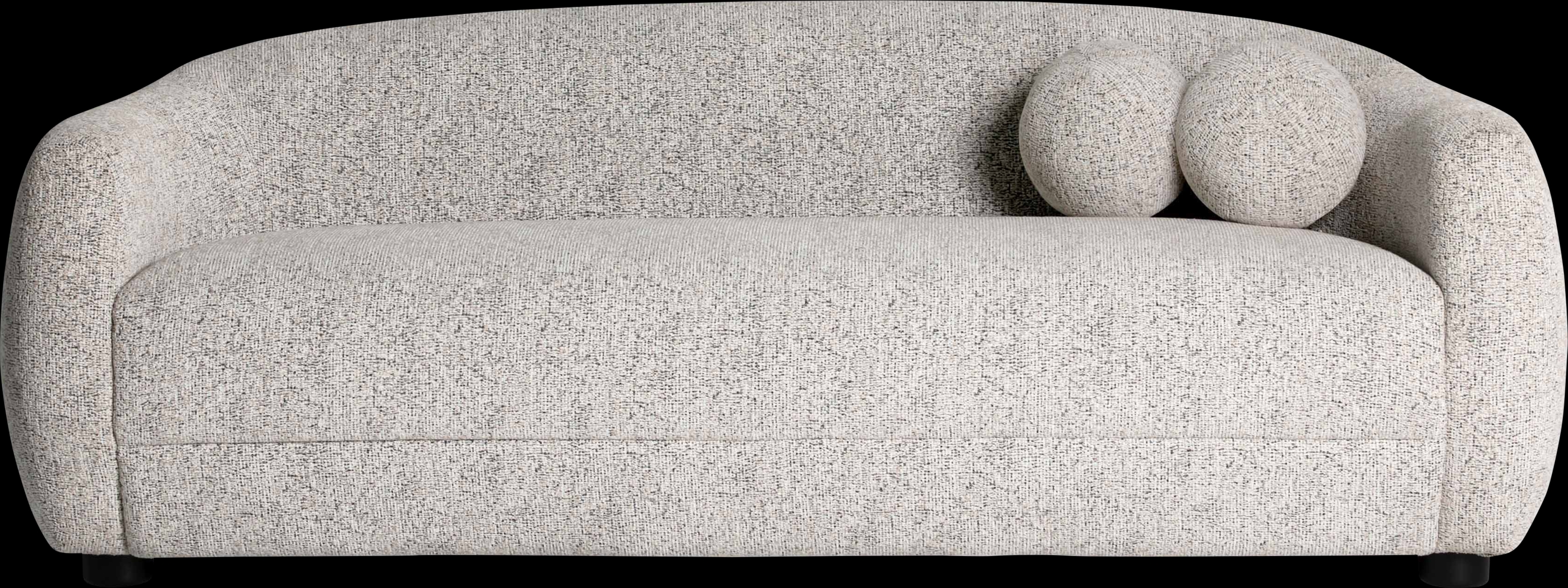 Cazneau II Black and White Sofa - Thumbnail - Image 4