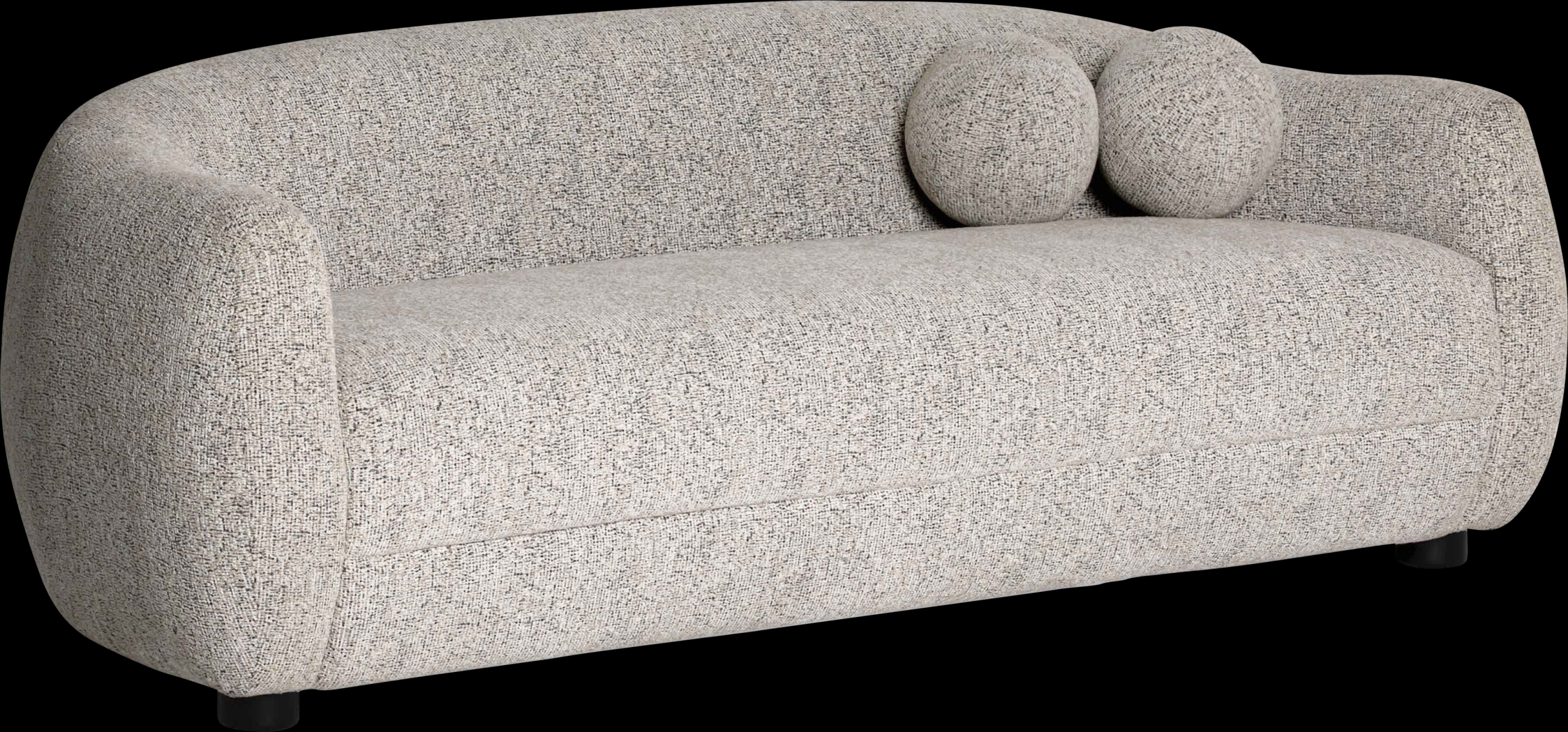 Cazneau II Black and White Sofa - Thumbnail - Image 1