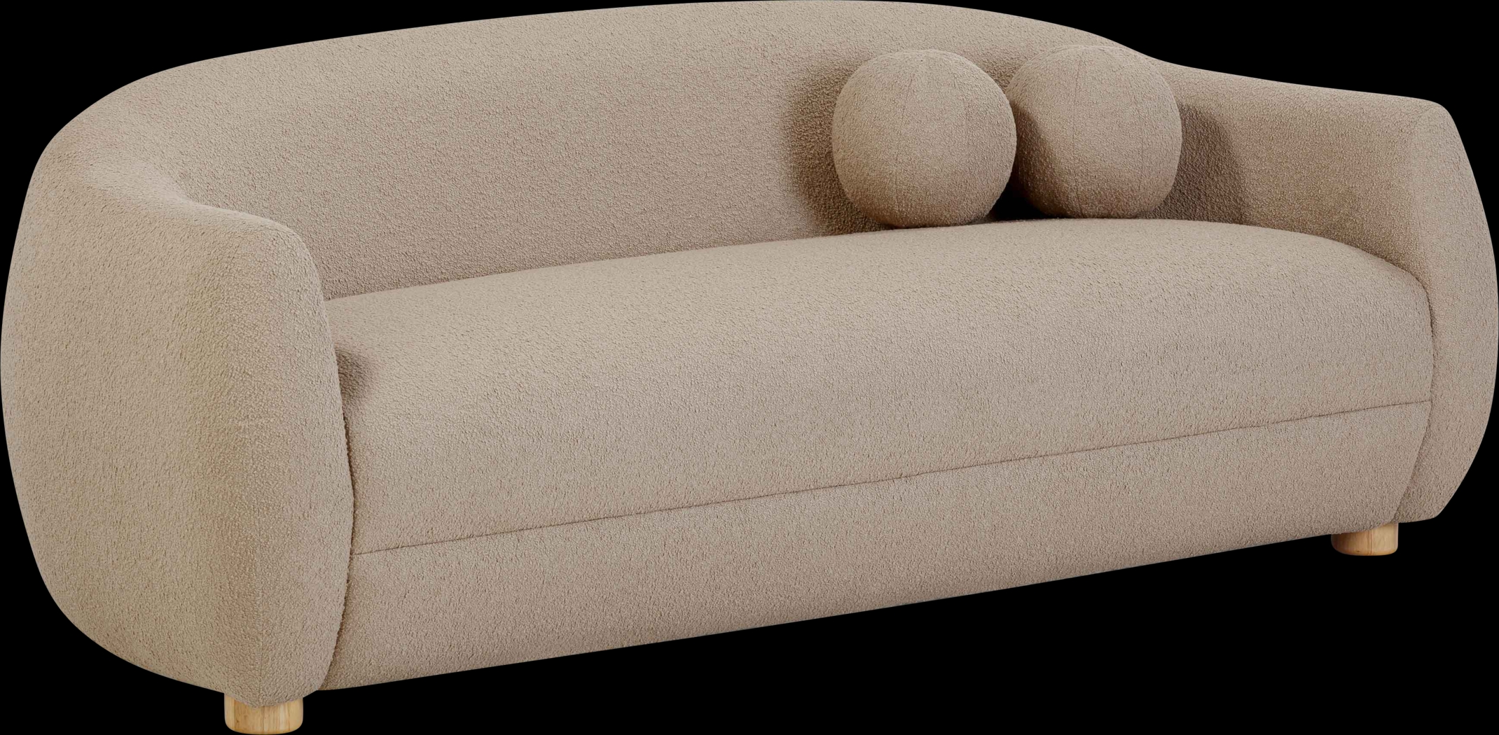 Cazneau Light Brown Sofa - Thumbnail - Image 3