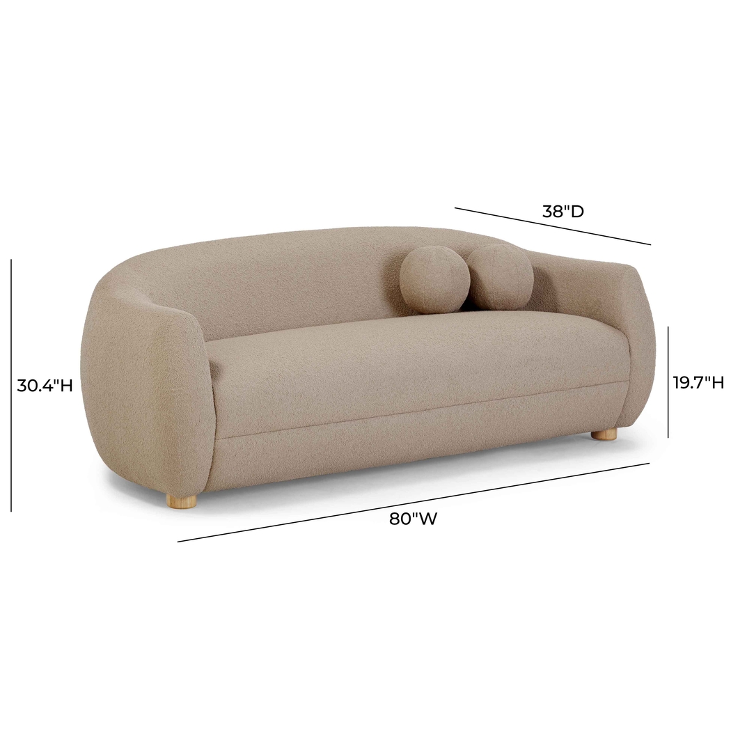 Cazneau Light Brown Sofa - Thumbnail - Image 8